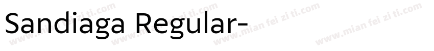 Sandiaga Regular字体转换